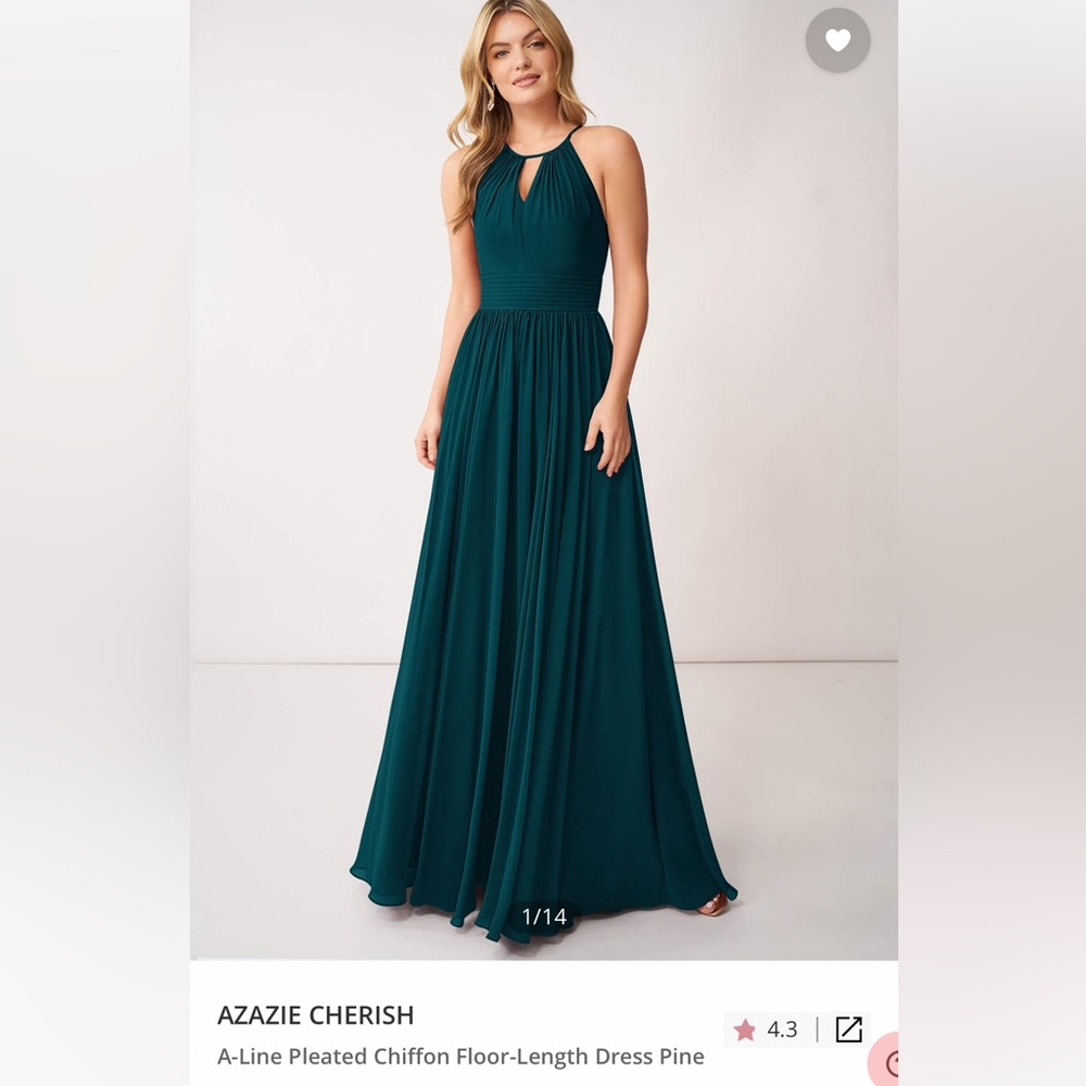 Azazie Pine Bridesmaids dress